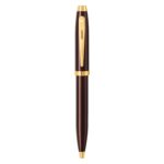 Sheaffer 100 All Brown with Gold Trim Ball point - 1