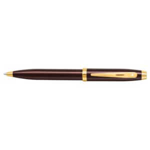 Sheaffer 100 All Brown with Gold Trim Ball point