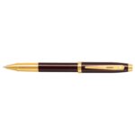 Sheaffer 100 Brown and Gold Trim Rollerball