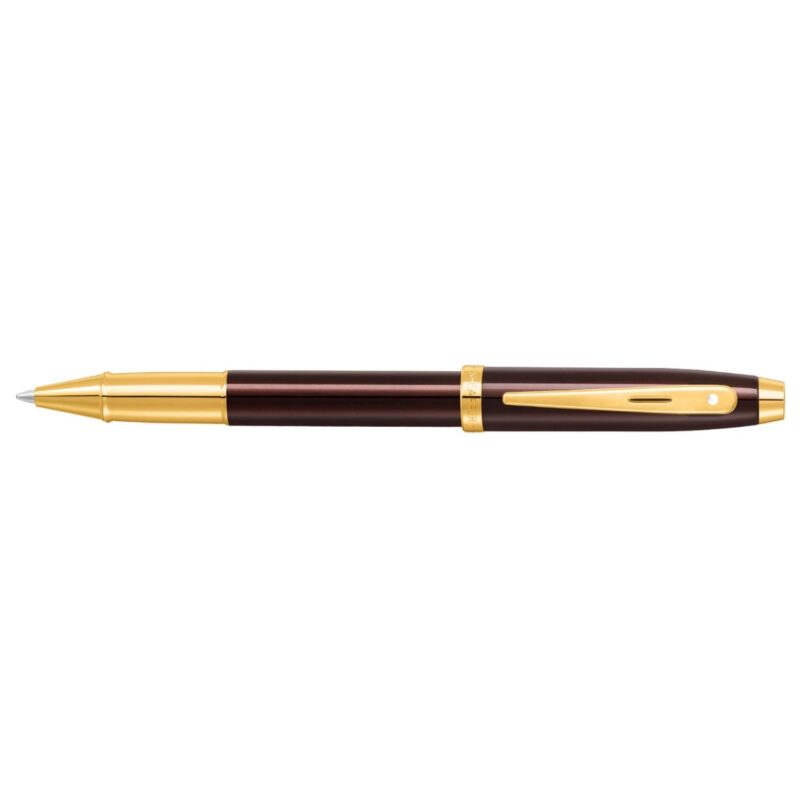Sheaffer-100-Brown-and-Gold-Trim-Rollerball-E1937051EXE Sheaffer 100 Brown and Gold Trim Rollerball