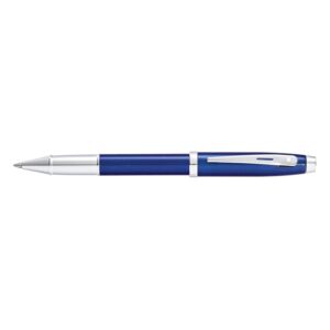 Sheaffer 100 Glossy Blue Lacquer Barrel Chrome Trim Rollerball