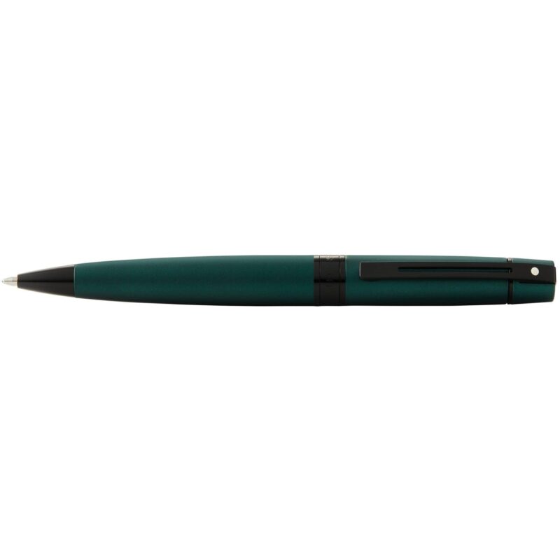 Sheaffer-300-Matte-Green-Lacquer-with-Polished-Black-Trim-Ball-Point-E2934651EXE Sheaffer 300 Matte Green Lacquer with Polished Black Trim Ball Point