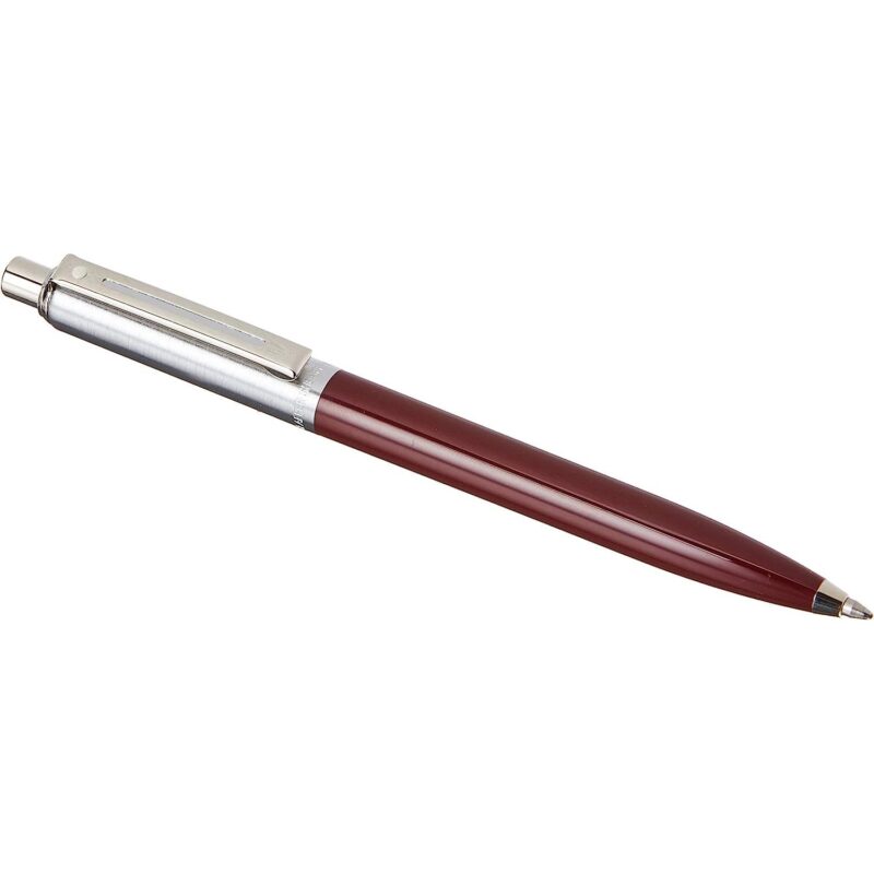 Sheaffer Sentinel Burgundy Barrel Brushed Chrome Cap Ball Point