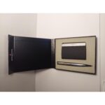 Sheaffer VFM Gift Set with Polished Chrome GT Rollerball & Business Card Holder