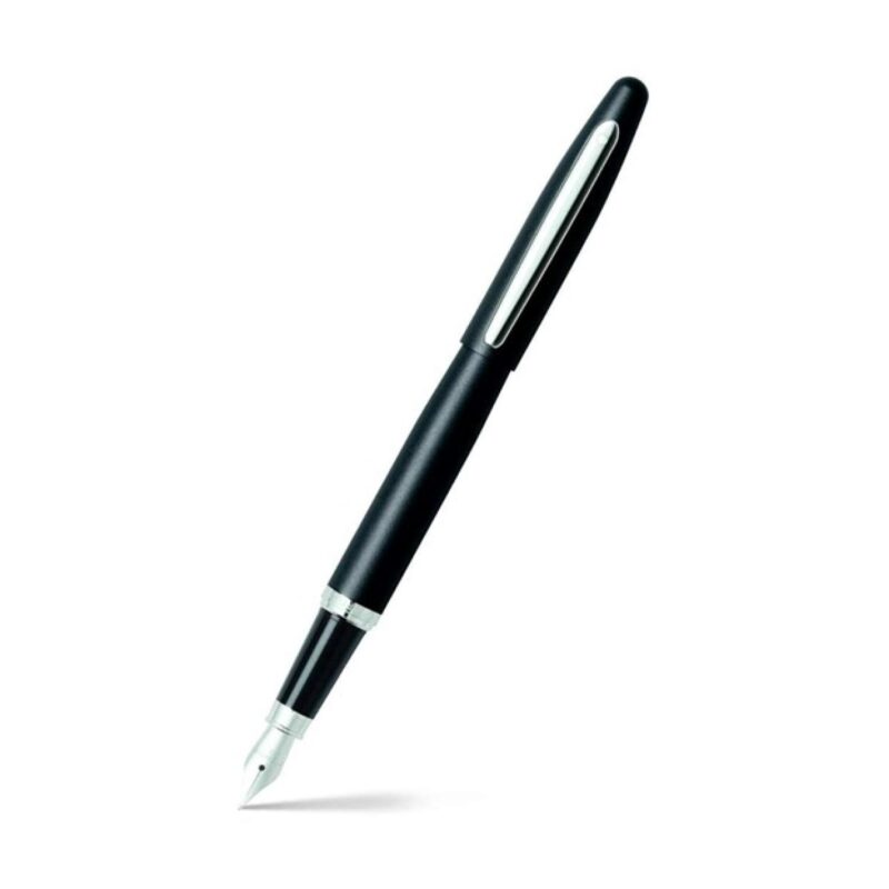 Sheaffer-VFM-Matte-Black-Chrome-Plated-Trim-Fountain-Pen-E1940553EXE Sheaffer VFM Matte Black Chrome Plated Trim Fountain Pen