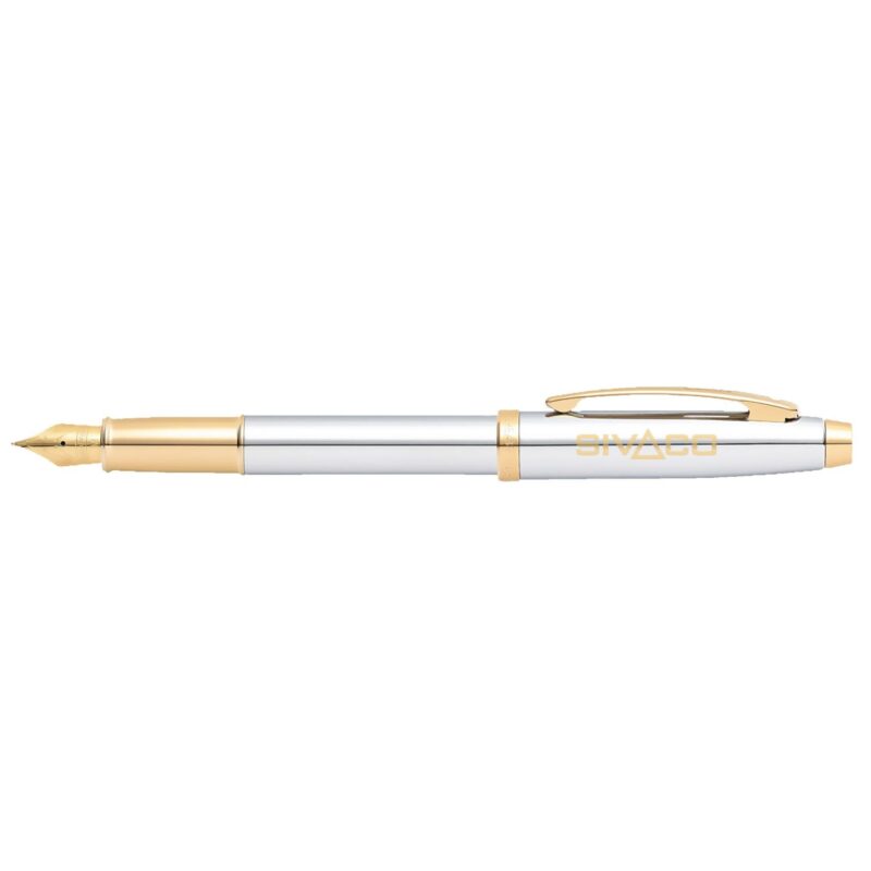 Sheaffer®-100-Classic-Fountain-Pens-With-Gold-TonePVD-Trims-SHEAFFER-100 Sheaffer® 100 Classic Fountain Pens With Gold Tone/PVD Trims