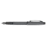 Sheaffer® 100 Dark Grey Gunmetal Fountain Pen with PVD Black Trims - 1