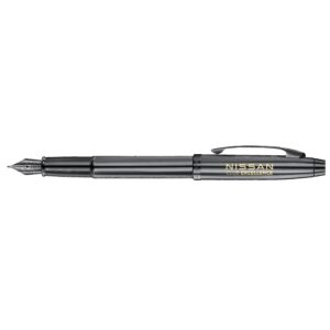 Sheaffer® 100 Dark Grey Gunmetal Fountain Pen with PVD Black Trims