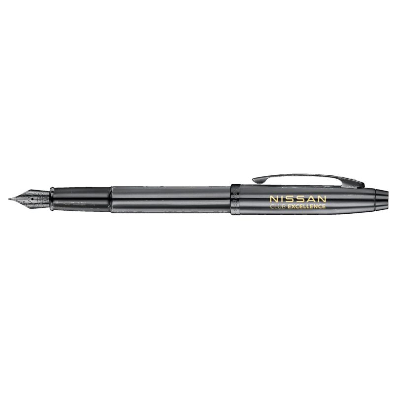 Sheaffer®-100-Dark-Grey-Gunmetal-Fountain-Pen-with-PVD-Black-Trims-E0937553 Sheaffer® 100 Dark Grey Gunmetal Fountain Pen with PVD Black Trims