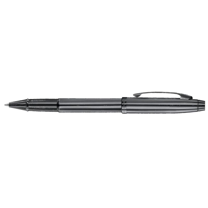 Sheaffer® 100 Dark Grey Gunmetal Rollerball Pen with PVD Black Trims - 1