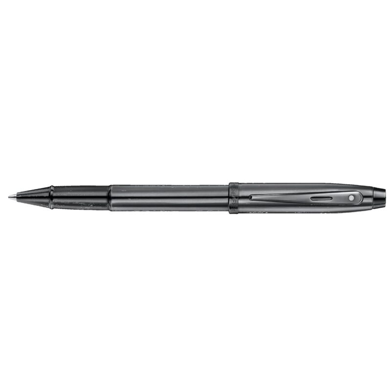 Sheaffer® 100 Dark Grey Gunmetal Rollerball Pen with PVD Black Trims - 2