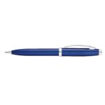 Sheaffer® 100 Glossy Blue Lacquer Ballpoint Pen With Chrome Plated Trims - 1
