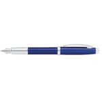 Sheaffer® 100 Glossy Blue Lacquer Fountain Pen With Chrome Plated Trims - 1