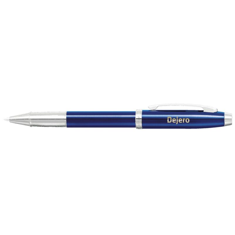 Sheaffer®-100-Glossy-Blue-Lacquer-Rollerball-Pen-With-Chrome-Plated-Trims-E1933951 Sheaffer® 100 Glossy Blue Lacquer Rollerball Pen With Chrome Plated Trims