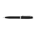 Sheaffer® 100 Matte Black Ballpoint Pen With Nickel Plated Trims - 1