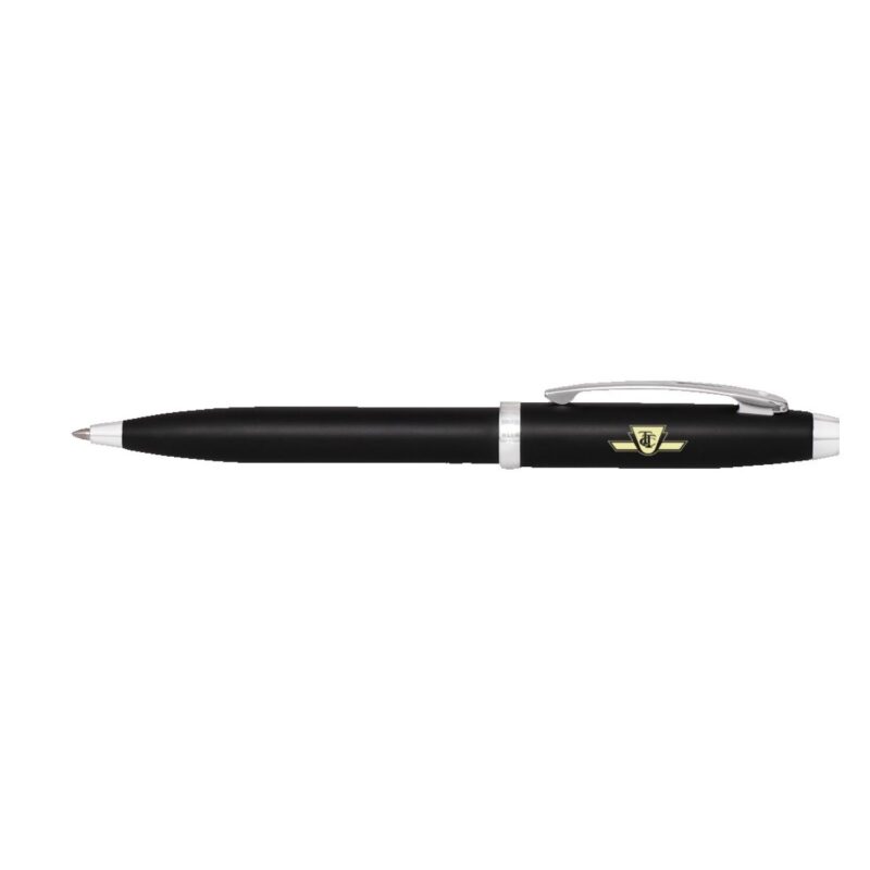Sheaffer®-100-Matte-Black-Ballpoint-Pen-With-Nickel-Plated-Trims-E2931751 Sheaffer® 100 Matte Black Ballpoint Pen With Nickel Plated Trims