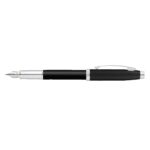 Sheaffer® 100 Matte Black Fountain Pen With Nickel Plated Trims - 1