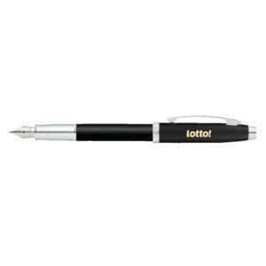 Sheaffer® 100 Matte Black Fountain Pen With Nickel Plated Trims