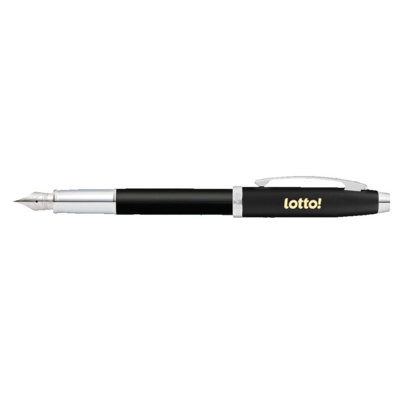 Sheaffer® 100 Matte Black Fountain Pen With Nickel Plated Trims