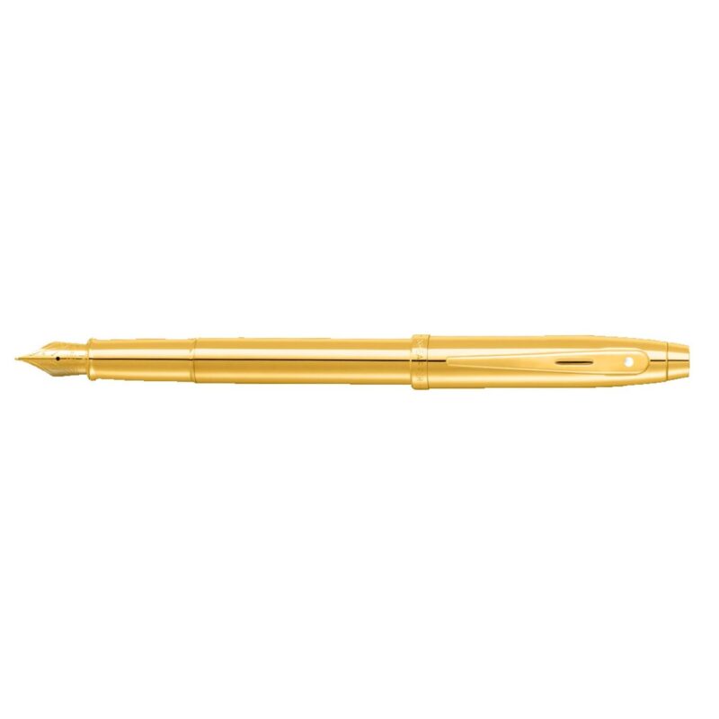Sheaffer® 100 PVD Gold Fountain Pen With PVD Gold Trims - 2