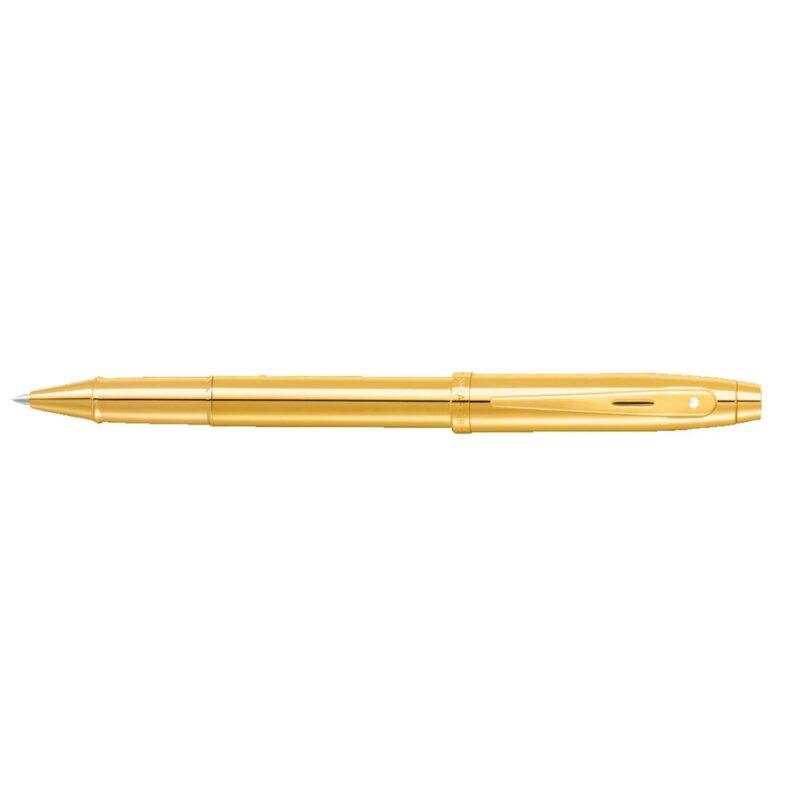 Sheaffer® 100 PVD Gold Rollerball Pen With PVD Gold Trims - 2