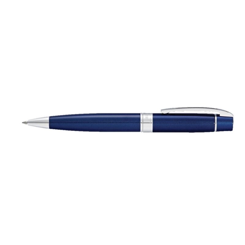 Sheaffer® 300 Glossy Blue Ballpoint Pen With Chrome Plated Trims - 1
