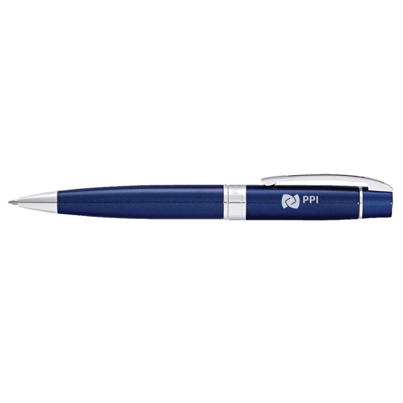 Sheaffer® 300 Glossy Blue Ballpoint Pen With Chrome Plated Trims