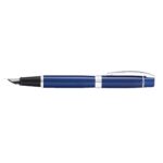 Sheaffer® 300 Glossy Blue Fountain Pen With Chrome Plated Trims - 1