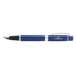 Sheaffer® 300 Glossy Blue Fountain Pen With Chrome Plated Trims