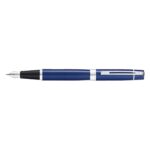 Sheaffer® 300 Glossy Blue Fountain Pen With Chrome Plated Trims - 2