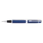 Sheaffer® 300 Glossy Blue Rollerball Pen With Chrome Plated Trims - 2