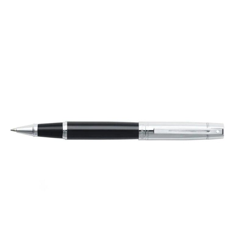 Sheaffer® 300 Glossy Chrome Black Roller Ball - 9