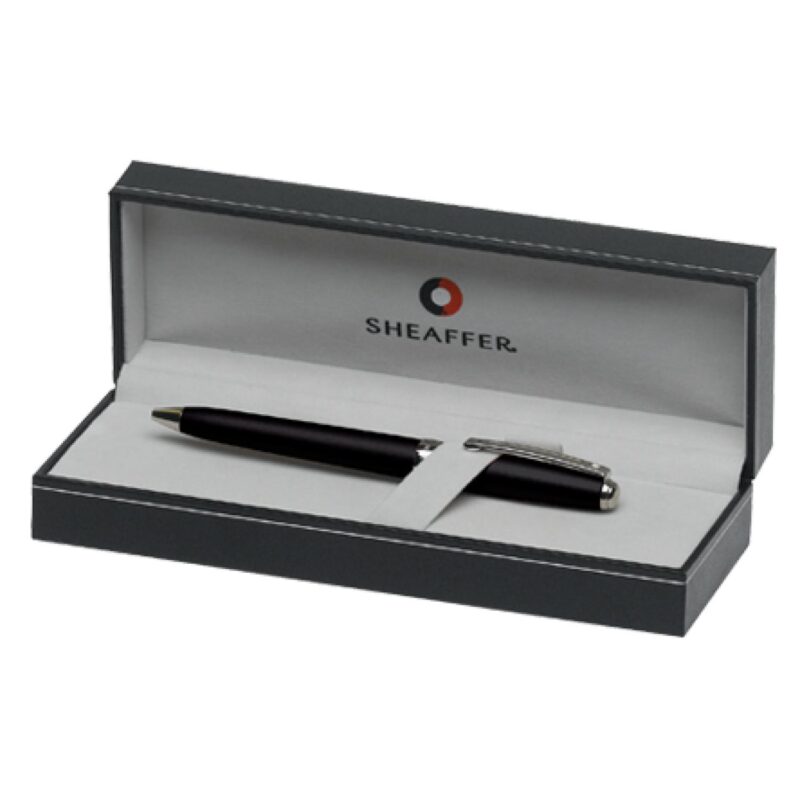 Sheaffer® 300 Matte Black Lacquer Fountain Pen With Polished Black Trims - 4