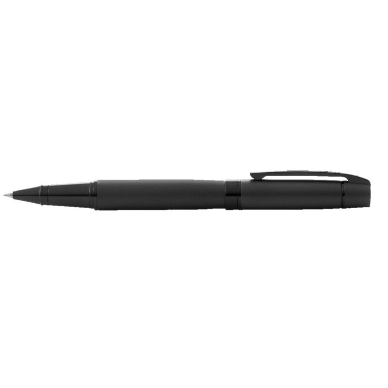 Sheaffer® 300 Matte Black Lacquer Rollerball Pen With Polished Black Trims - 1
