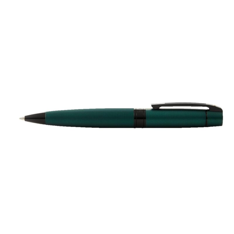Sheaffer® 300 Matte Green Lacquer Ballpoint Pen With Polished Black Trims - 1