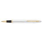 Sheaffer® VFM Polished Chrome Fountain Pen With Gold Plated Trims - 2