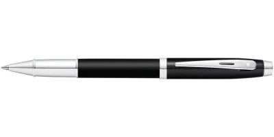 Sheaffer 100 Matte Black Barrel Chrome Trim Rollerball